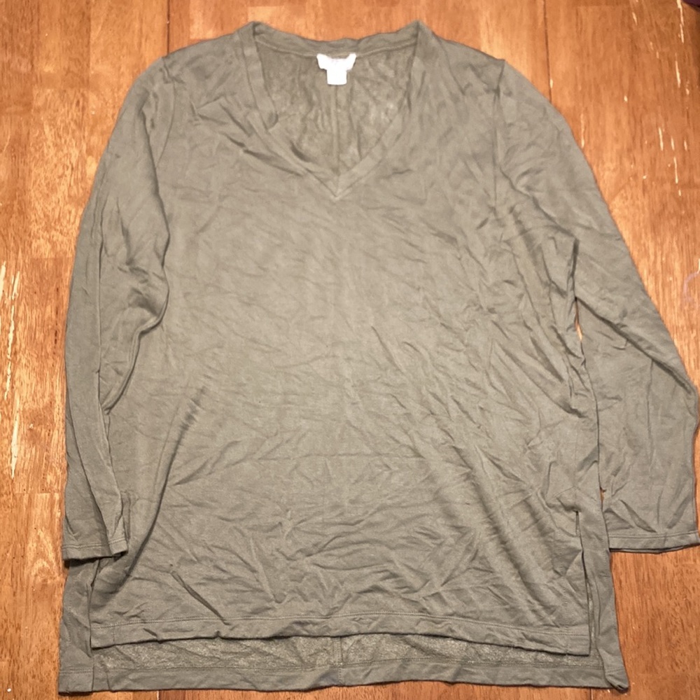 Loft outlet lounge size XL green tunic length top